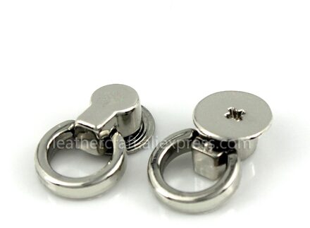 10 Stuks Metalen Tas Side Tiny Anker Kruisje Hanger Klemmen Tas Zijkant Anker Link Hardware Met O Ringen Voor tiny Bag Purse zilver