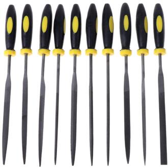 10 stuks Naald File Set Voor Juwelier Houtsnijwerk Craft Metaal Glas Stone 3 Maten 140mm