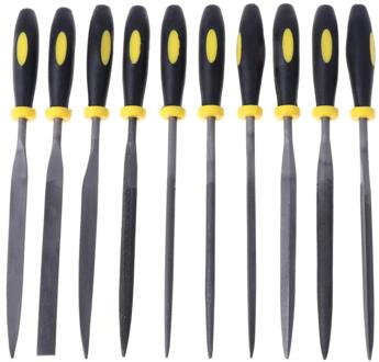10 stuks Naald File Set Voor Juwelier Houtsnijwerk Craft Metaal Glas Stone 3 Maten 160mm