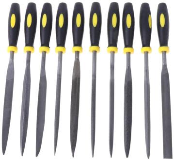 10 stuks Naald File Set Voor Juwelier Houtsnijwerk Craft Metaal Glas Stone 3 Maten 180mm