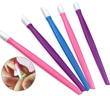10 Stuks Oranje Houten 2-Manier Gebruik Nail Art Cuticle Pusher Remover Pedicure Manicure Sticks Tool Nail Art Accessoires