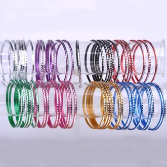 10 Stuks/partij Vrouwen Mode Multi-color Aluminium Band Bangles Charm Armband
