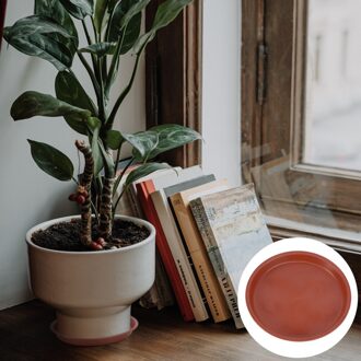 10 Stuks Plastic Bloempot Lekbak Plant Pot Schotel Voor Vleezigheid Planter Tuin Balkon-Type 160 (Rood)