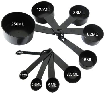 10 Stuks Plastic Maatlepel Scoop Siliconen Handvat Rijst Bonen Grof Grain Kruiden Maatlepel Keuken Meetinstrument