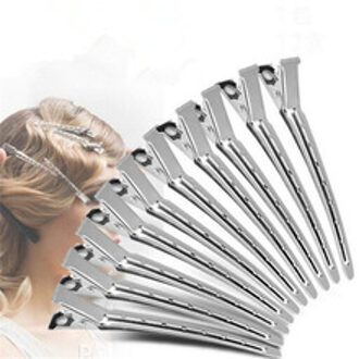 10 Stuks Professionele Salon Roestvrij Hair Clips Hair Styling Gereedschap Diy Kappers Haarspelden Haarspeldjes Hoofddeksels Accessoires