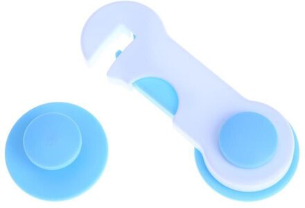 10 Stuks/Safety Lock Baby Kind Veiligheid Care Plastic Lock Met Baby Baby Bescherming Lade Deur Kabinet Kast Wc blauw 1stk