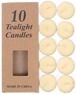 10 Stuks/set Romantische Aromatherapie Thee Kaars Verjaardag Bruiloft Kaars Kaarslicht Kleur Kaars wit