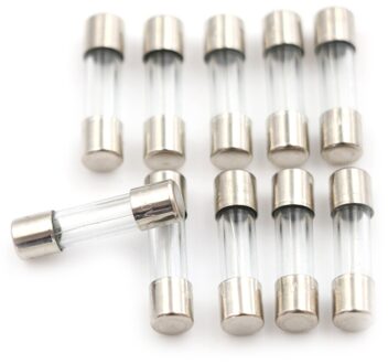 10 Stuks Slow 5Mm X 20Mm 1.6A T1.6A 250V Blow 1.6Amps Glazen Buis Zekering