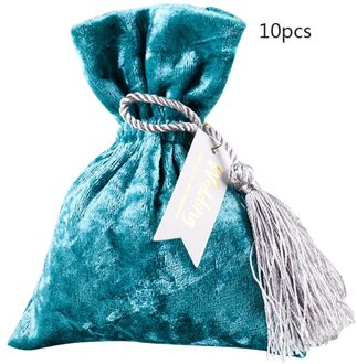 10 Stuks Snoep Zakken Kerstboom Ornamenten Bruiloft Benodigdheden Europese Bundel Pocket Verpakking Bag Mini Fluwelen Tas A3