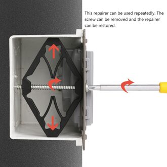 10 Stuks Socket Wall Mount Switch Box Reparatie Apparaat Bodem Doos Reparatie Accessoires Voor Elektrische 86X86Mm Muur cassette