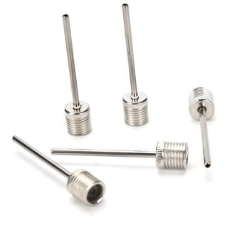 10 stuks Sport Ball Opblazen Pomp Naald Voor Voetbal Basketbal Voetbal Opblaasbare Air Valve Adapter Rvs Pomp Pin