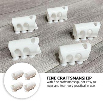 10 Stuks Sucker-Stijl Douchekop Beugels Non-Ponsen Sprinkler Rekken (Wit)