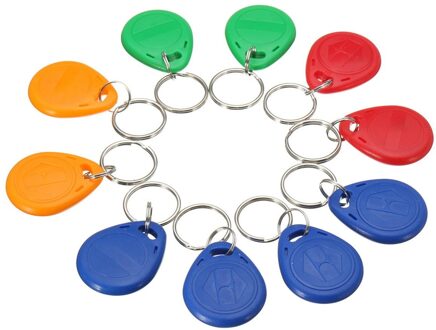 10 stuks van klonen kan worden gekopieerd 125 khz RFID tag EM4305 proximity replica llaveros llavero Porta kaart sticker key ring token