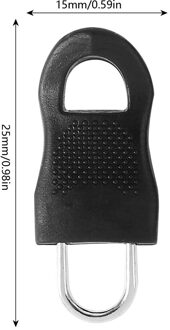 10 Stuks Verwijderbare Rits Pull Voor Kleding Zip Fixer Reistas Schoenen Koffer Rugzak Rits Slider Diy Naaien Kits klein