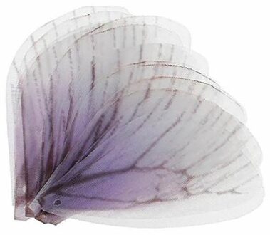 10 Stuks Vlinder Dragonfly Wing Bedels Voor Vrouwen Oorbellen Hanger Diy Sieraden Maken paars