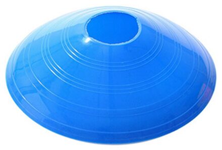 10 Stuks Voetbal Training Teken Platte Druk Slip Disc Kegels Marker Discs Emmer Pe Voetbal Trainingsapparatuur blauw