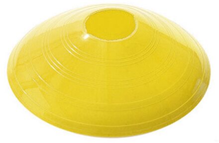 10 Stuks Voetbal Training Teken Platte Druk Slip Disc Kegels Marker Discs Emmer Pe Voetbal Trainingsapparatuur geel