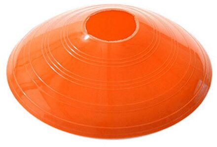 10 Stuks Voetbal Training Teken Platte Druk Slip Disc Kegels Marker Discs Emmer Pe Voetbal Trainingsapparatuur oranje