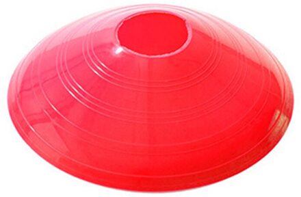 10 Stuks Voetbal Training Teken Platte Druk Slip Disc Kegels Marker Discs Emmer Pe Voetbal Trainingsapparatuur rood