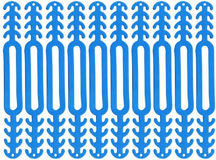 10 Stuks Volwassen Antislip Masker Extender Verstelbare Siliconen Masker Strap Extender, Verlichten Oor Pijn, anti-Aanscherping Zachte Oor Protector Blauw