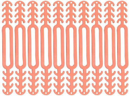 10 Stuks Volwassen Antislip Masker Extender Verstelbare Siliconen Masker Strap Extender, Verlichten Oor Pijn, anti-Aanscherping Zachte Oor Protector Oranje