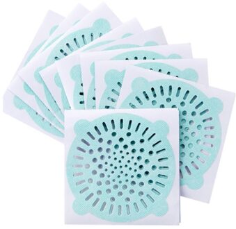 10 Stuks Wegwerp Badkamer Afvoerputje Theepot Badkamer Riool Hair Filter Sticker Anti-Blocking Plug Riool Filter