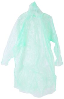10 Stuks Wegwerp Hooded Poncho Emergency Regenjas Volwassen Reizen