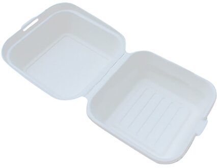 10 Stuks Wegwerp Lunch Dozen Burger Sushi Snack Pulp Bakken Cake Box Magnetron Milieubescherming High-End Lunchbox WH