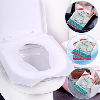 10 Stuks Wegwerp Papieren Toilet Seat Cover Protector Travel Hygiënisch Waterdichte Hygiënische Wc Mat Badkamer Accessiories