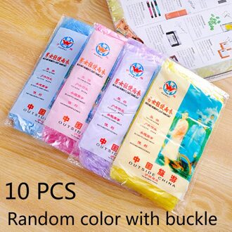 10 Stuks Wegwerp Regenjas Outdoor Wandelen Reizen Waterdichte Poncho Jas Volwassen Duidelijke Transparante Motorfiets Regenkleding 10 stk C