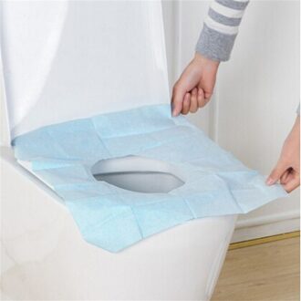 10 Stuks Wegwerp Toilet Seat Cover Mat 100% Waterdicht Toiletbril Pad Home Reizen/Camping Badkamer Accessiories Wc Mat pad