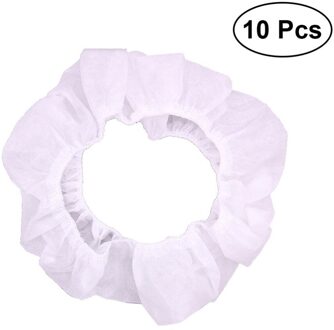 10 Stuks Wegwerp Toiletbrillen Draagbare Non-woven Reizen Staande-Residentiële Wc Kussenhoezen (Wit)