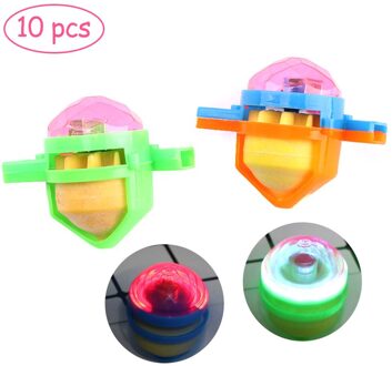 10 Stuks Willekeurige Kleur Fun Kids Tol Fluitje Gyro Speelgoed Blazen Rotatie Stress Desktop Tol Speelgoed Kids #40