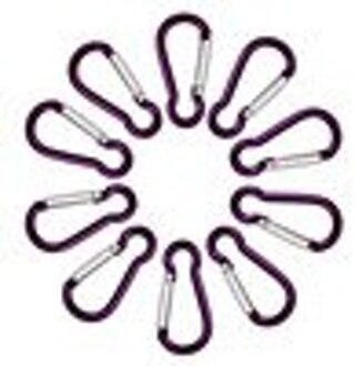 10 Stuks Zwart Aluminium D Karabijnhaak Outdoor Spring Snap Clip Haken Sleutelhanger Klimmen Camping Wandelen Quickdraws In Voorraad # l40