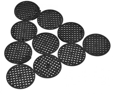 10 Stuks Zwart Bloempot Gat Mesh Pad Bonsai Pot Bodem Rooster Mat Bodem Mat Voorkomen Bodem Verlies Ademende Pakking ronde