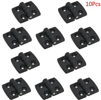 10 Stuks Zwart Plastic Deur Lager Butt Scharnieren Kast Lade Sieraden Doos Scharnier