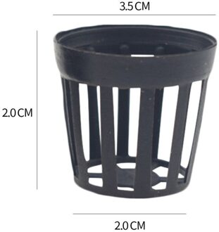10 Stuks Zwart Plastic Planten Cup Hydrocultuur Kolonisatie Mesh Pot Tuin Plant Bloem Kwekerij Potten Thuis Planten Accessoires