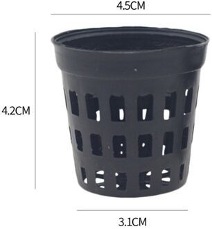 10 Stuks Zwart Plastic Planten Cup Hydrocultuur Kolonisatie Mesh Pot Tuin Plant Bloem Kwekerij Potten Thuis Planten Accessoires