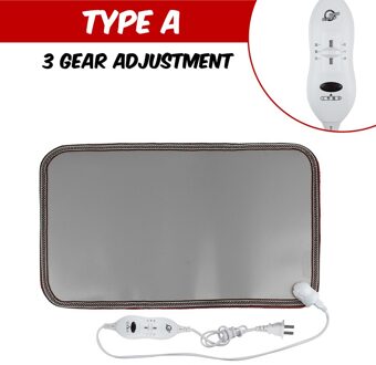 10 Versnellingen Voet Warmer Elektrische Verwarming Mat 30*50Cm Waterdichte Heater Pad Warmer Winter Voor Home Office Huisdier warmer Thermostaat type A