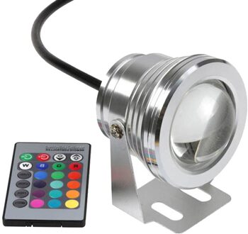 10 W RGB LED Onderwater DC12V IP67 Waterdichte Zwembad LED Lamp voor Thuis Outdoor Path Vijver Landschap Verlichting zilver Body 10W RGB
