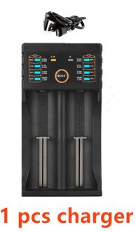 100% 18650 Lithium Batterijen Zaklamp 18650 Oplaadbare-Batterij 3.7V 19800 Mah Voor Zaklamp + Usb Lader Goud