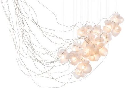 100.19 Semi-rigid Hanglamp - Transparant - Ronde plafondkap