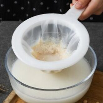 100/200/400 Mesh Keuken Ultra-Fijne Zeef Keuken Nylon Mesh Filter Lepel Geschikt Voor Sojamelk Koffie melk Yoghurt 100 mesh