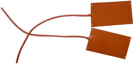 100*200 Mm Silicone Rubber Heater Flexibele Verwarming Plaat Met Lijm