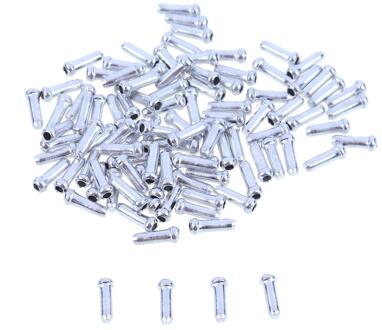 100/200Pcs Fiets Cable End Caps Aluminium Fiets Brake Shifter Inner Cable Tips Draad End Cap Fiets accessoires 100stk