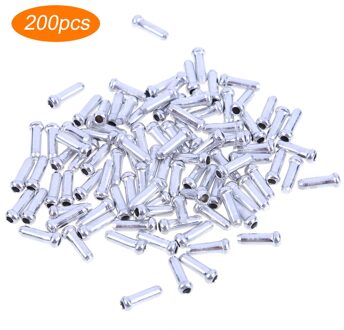 100/200Pcs Fiets Cable End Caps Aluminium Fiets Brake Shifter Inner Cable Tips Draad End Cap Fiets accessoires 200stk