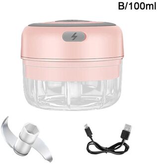 100/250Ml Mini Usb Draadloze Elektrische Knoflook Stamper Vleesmolen Chili Groente Druk Chopper Mincer Gereedschap Keuken Vlees u5E7