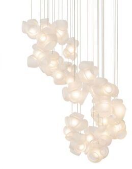 100.28 Random Hanglamp - Transparant - Rechthoekige plafondkap