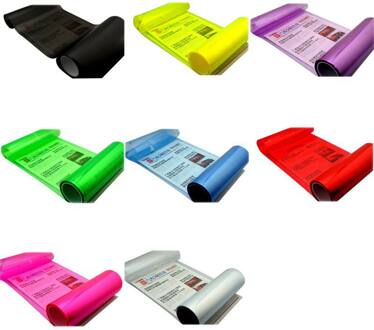 100*30Cm Auto Light Koplamp Achterlicht Film Sticker Stick Auto Motorfiets Decoratie fluorescerende geel