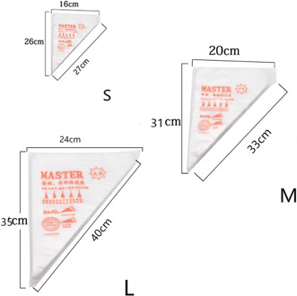 100/50/20 pcs Disposable Pastry Bags S/M/L Size Confectionery Bags For Cake Fondant Decorating Kitchen Baking Piping Bag Tools